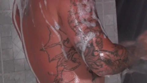 Shower Encounters - Sebastian young with Horus stunning wazoo slam