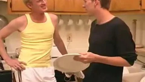 Bobby Tyler Finds A delicious Sausage To engulf In The Kitchen
