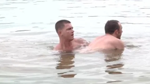 Swimming Lessons - Kirk Cummings with Sebastian young ass bang
