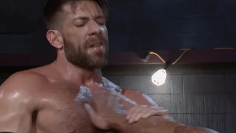 RagingStallion: Tight muscle latino guard in boots pounding